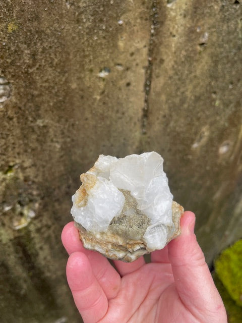 Bladed Calcite Duo w/ Aragonite Formations