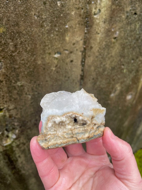 Bladed Calcite Duo w/ Aragonite Formations