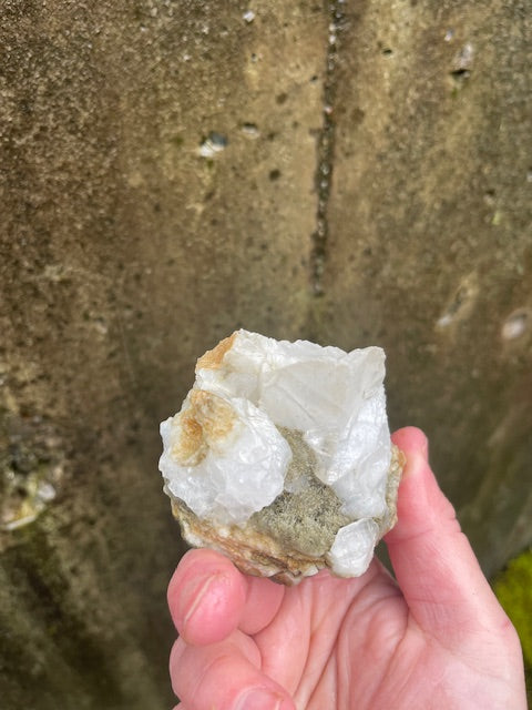 Bladed Calcite Duo w/ Aragonite Formations