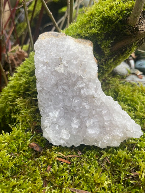 Pink Quartz Crystal Duo (Sediment Flawed)