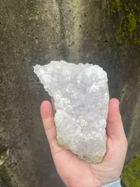 Pink Quartz Crystal Duo (Sediment Flawed)