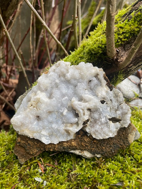 Clear Quartz Crystals w/ Calcite Nubs