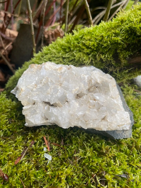 Dulled, Bladed Calcite Plate w/ VUG