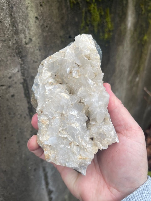 Dulled, Bladed Calcite Plate w/ VUG