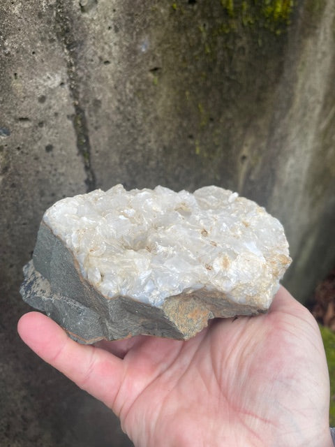 Dulled, Bladed Calcite Plate w/ VUG