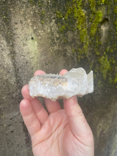 UV Reactive Bladed, Dogtooth Calcite Crystal Duo