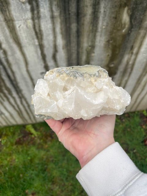 2 Inch Thick Bladed, Dogtooth Calcite Vein