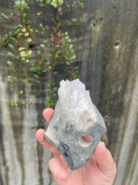 Pink Quartz Trio w/ Pointed Crystals