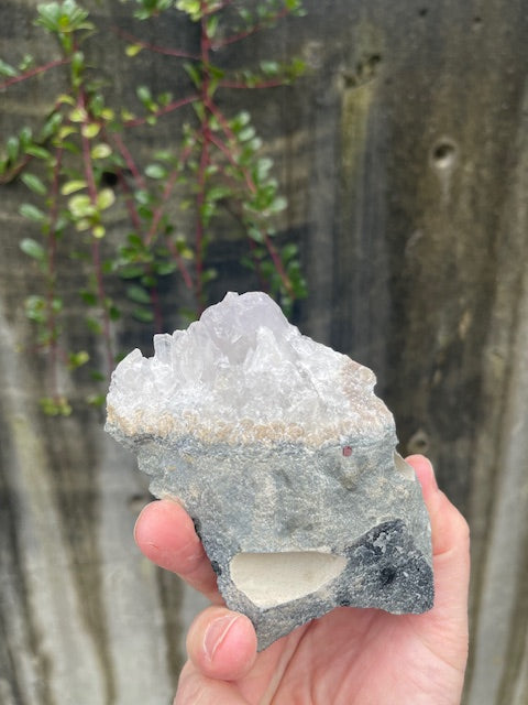 Pink Quartz Trio w/ Pointed Crystals