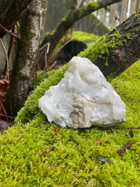 UV Reactive Triangular Shaped Calcite Cluster