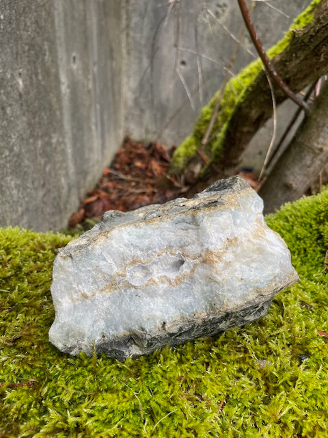 2+ Inch Thick Green Tinted Quartz Vein