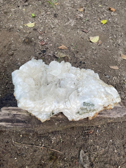 9+ Inch Dogtooth Calcite Piece w/ DEEP Pocket