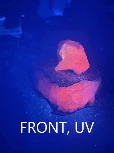 Calcite Bladed Vein w/ Duo UV Reactive Rock